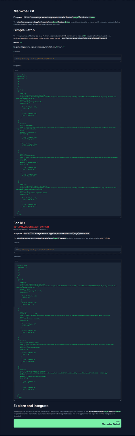 ScraperGo API